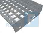 Schodišťové stupně PR-33/33-30/2 - ocel-zinkovaná - 800x305