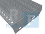Schodišťové stupně PR-33/11-40/2 - ocel-zinkovaná - 1100x240